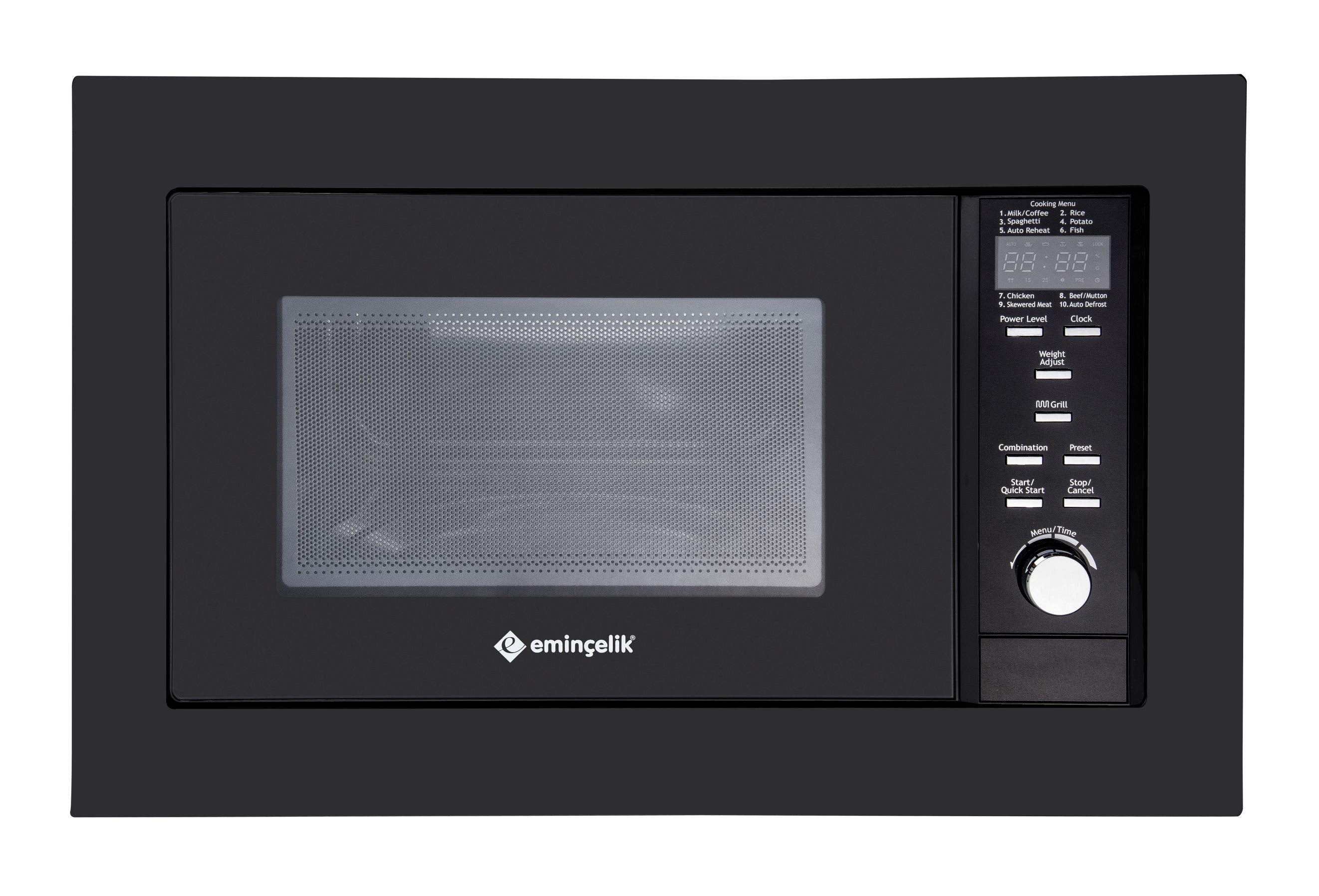 ANKASTRE SİYAH MİKRODALGA FIRIN 25 LT.