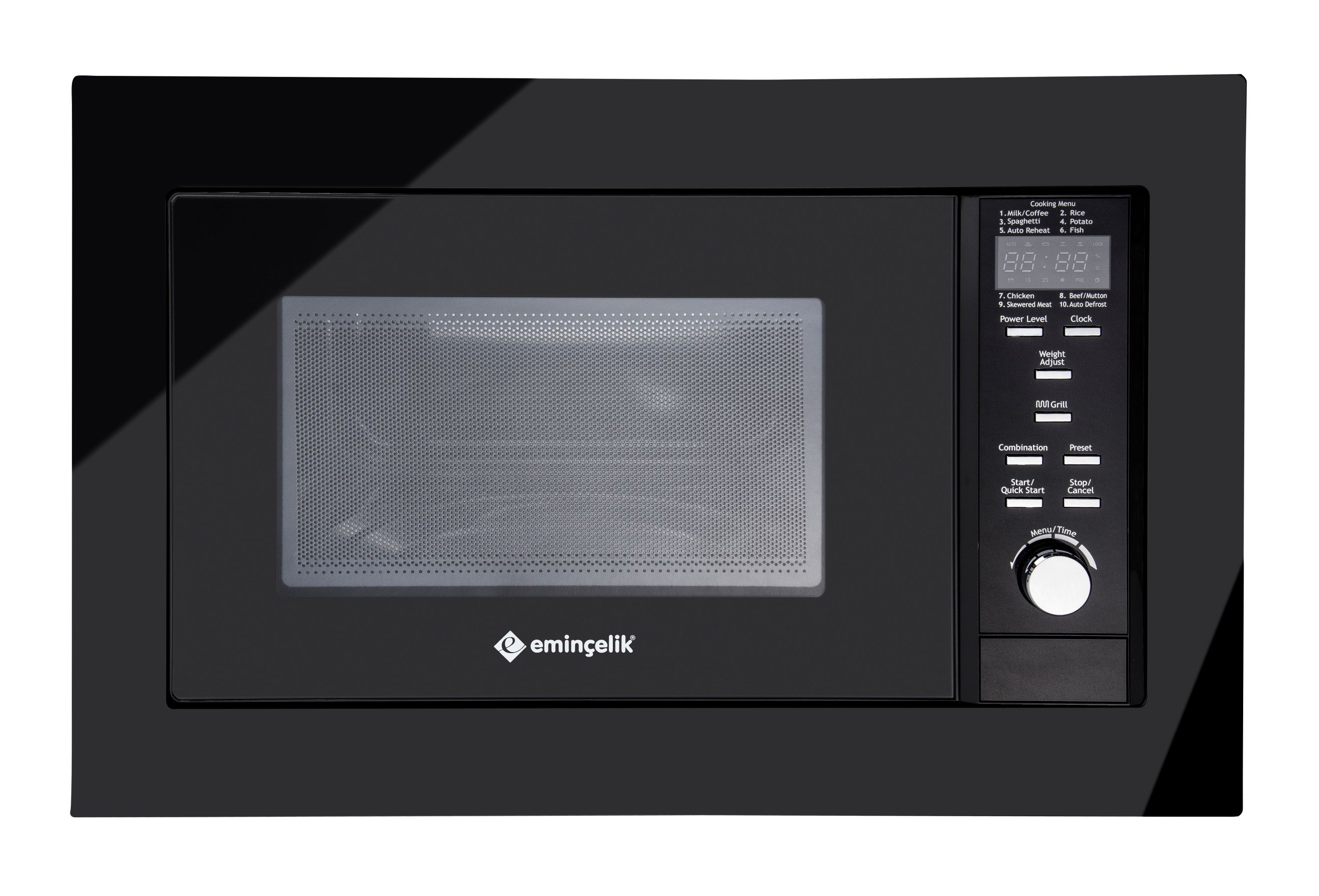 ANKASTRE SİYAH MİKRODALGA FIRIN 25 LT.